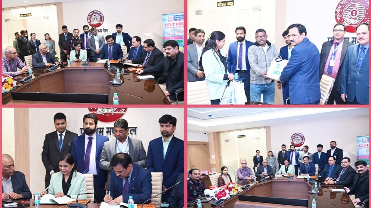 Central Bank of India Signs MoU with West Central Railway, Targets 55,000 Employees Under Salary Package
