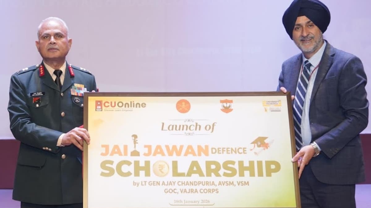 Chandigarh University Launches 'CU Online Jai Jawan Scholarship' for Family Members of Defense Personnel