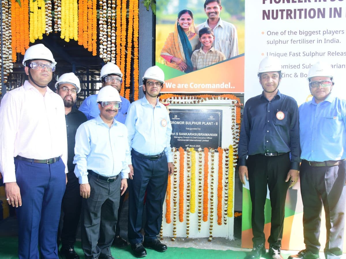 Coromandel International Doubles the Sulphur Manufacturing Capacity in Visakhapatnam to 50,000 MT