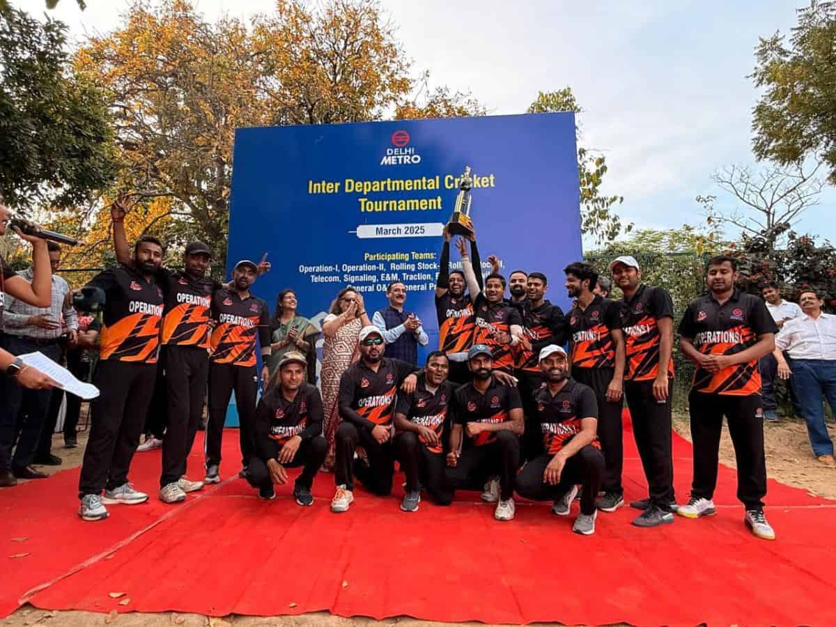 DMRC hosted its first ever Inter-Departmental Cricket Tournament