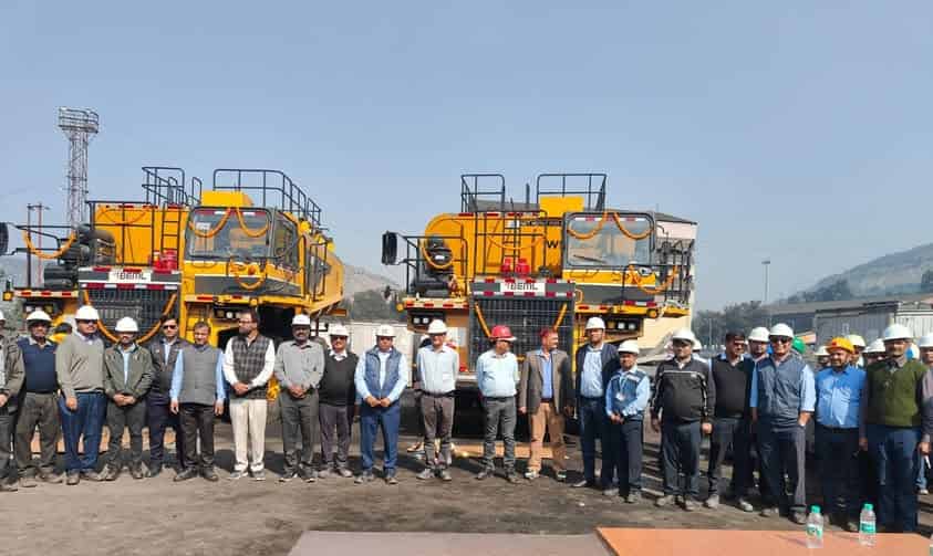 2 New Water Sprinklers at Dudhichua Project of NCL