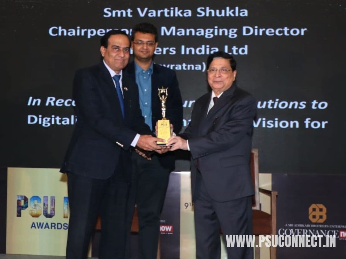 EIL conferred with Governance Now 9th PSU Awards