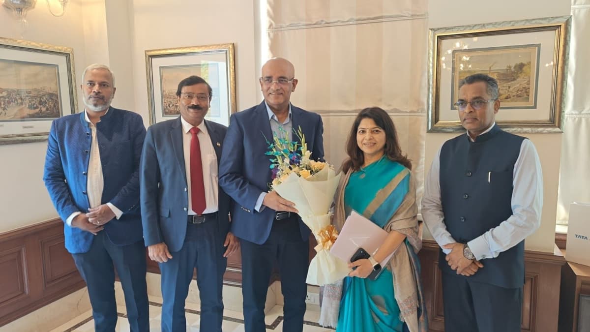 EIL CMD Vartika Shukla Meets Guyana VP Bharrat Jagdeo; Talks Advance NGL & 300 MW Power Projects