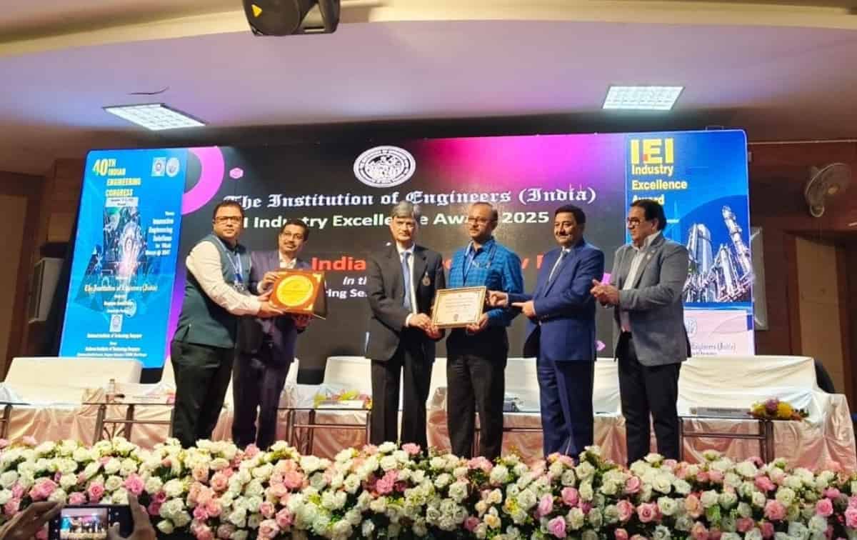 EIL Receives IEI Industry Excellence Award 2025 for Engineering Leadership