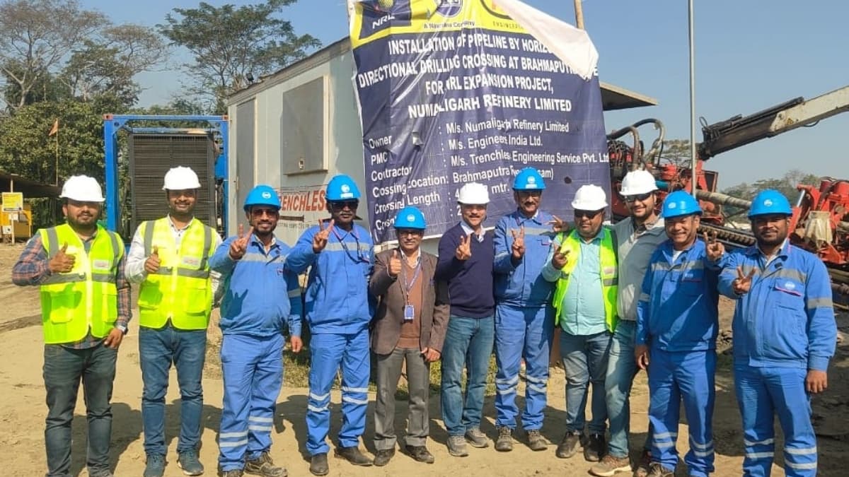 EIL Reclaims World Record with 4,058-Meter Pipeline Drill Under Brahmaputra
