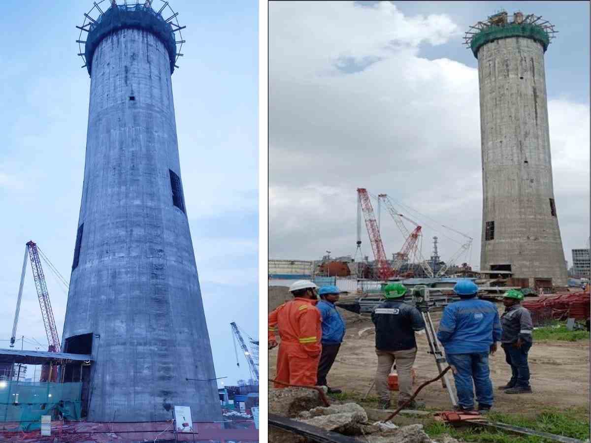 EIL and IndianOil completes RCC Chimney at SGU of P-25 Project in Panipat