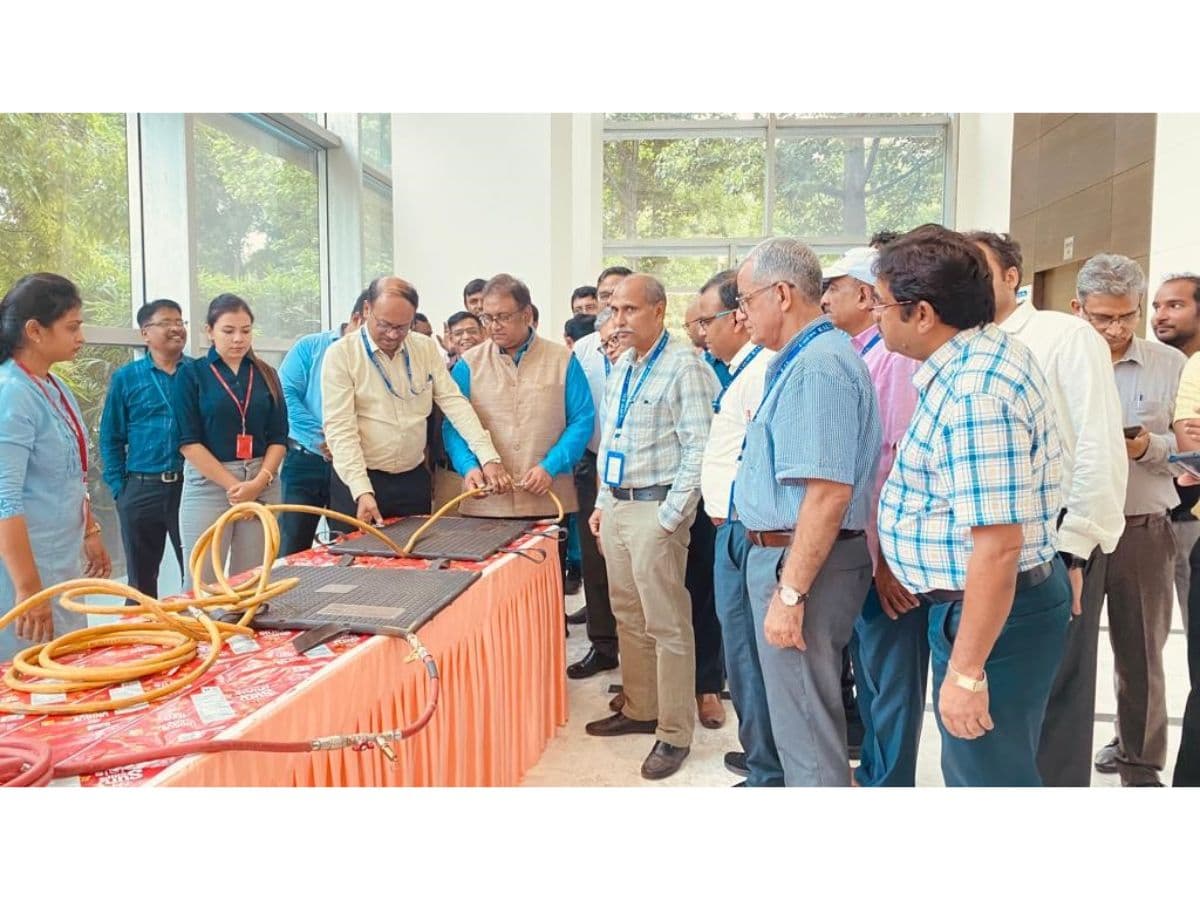 EIL arranged live demonstration of firefighting equipment