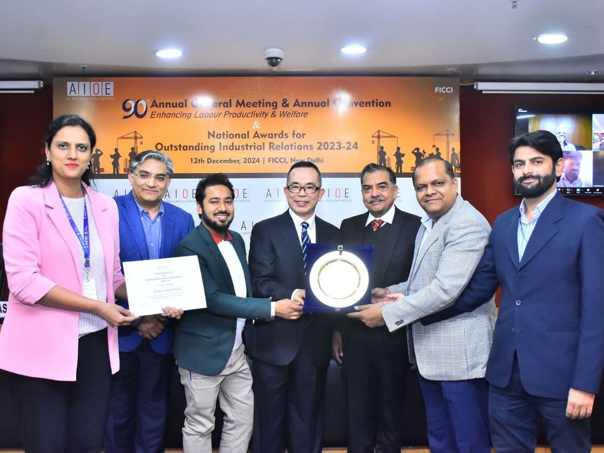 EIL won AIOE National Award for Outstanding Industrial Relations
