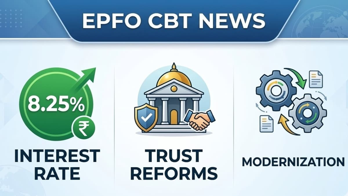 EPFO CBT Approves 8.25% Interest Rate for 2025-26 & Major Reforms for Exempt Trusts