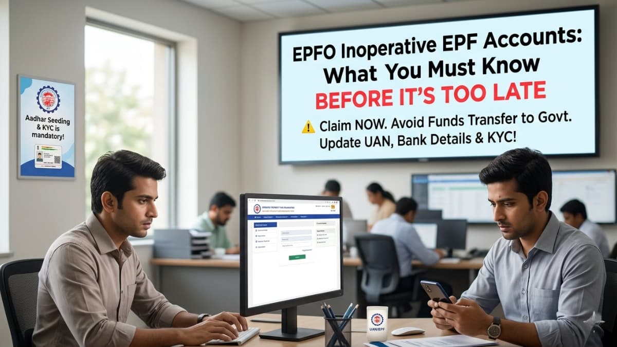 EPFO Inoperative EPF Accounts: What You Must Know Before It’s Too Late
