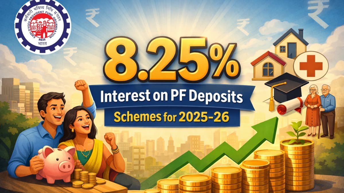 EPFO to continue 8.25% interest rate on PF deposits with several schemes for 2025-26