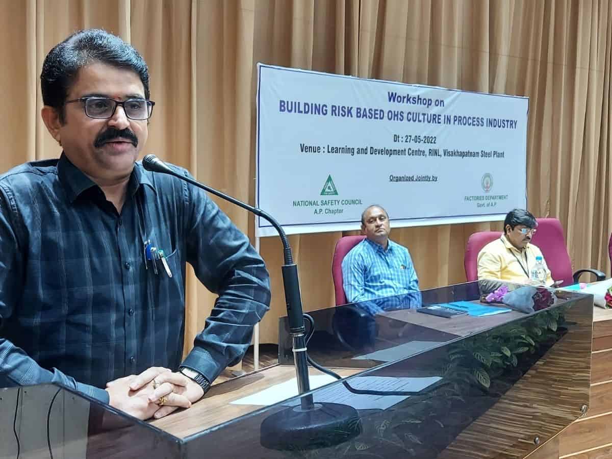 Factories Department, Andhra Pradesh Govt conducts workshop at Visakhapatnam Steel Plant