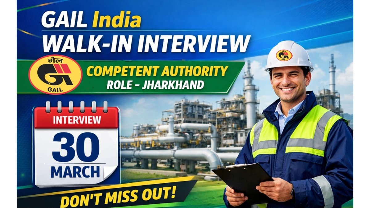 GAIL India Invites Retired Jharkhand Officials for Competent Authority Walk-In Interview