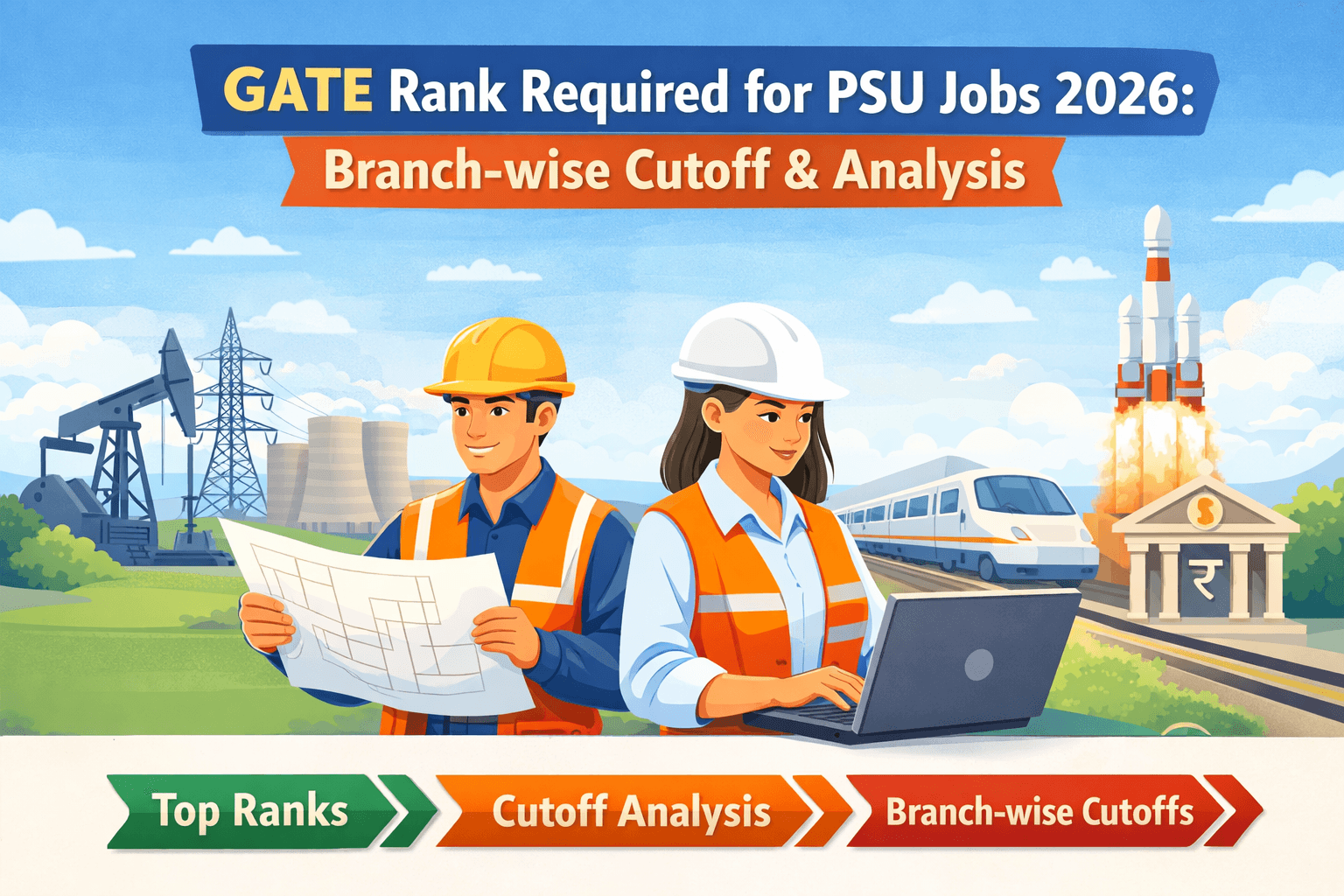 GATE Rank Required for PSU Jobs 2026: Branch-wise Cutoff, Marks vs Rank & Selection Process