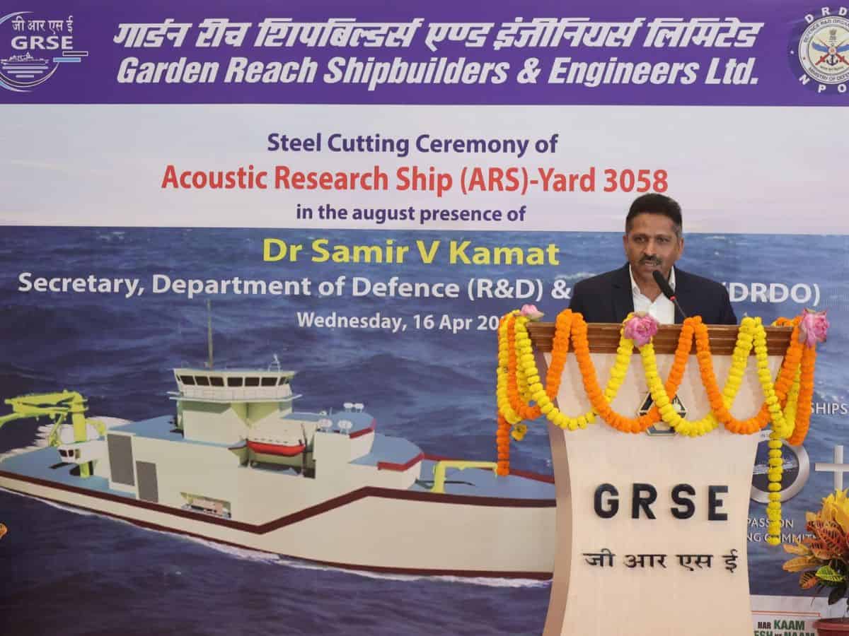 GRSE Commences Construction of Acoustic Research Ship for NPOL, DRDO