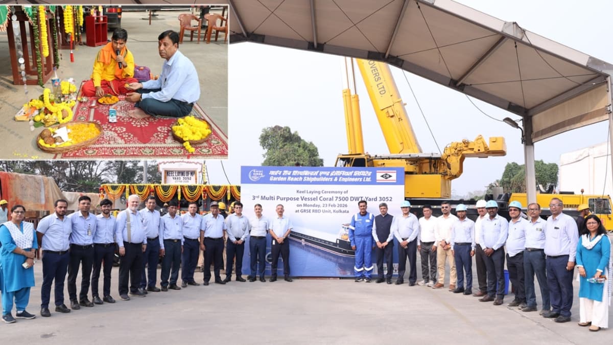 GRSE Lays Keel for Third MPV; Export Order Progresses Steadily