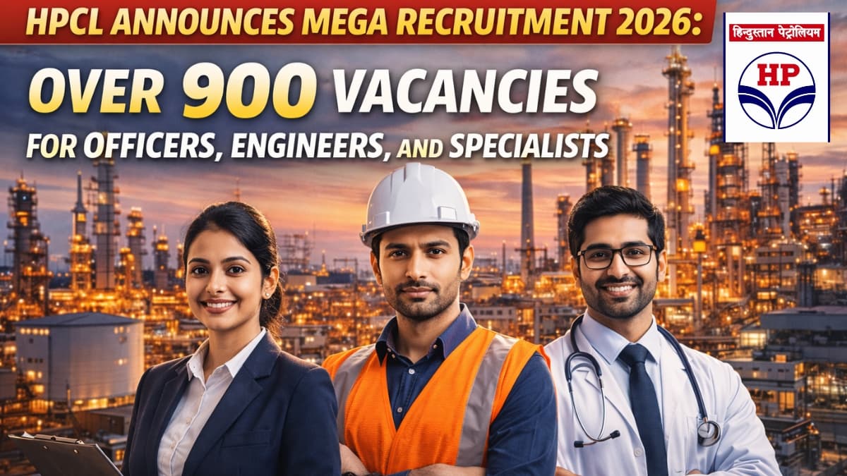 HPCL Announces Mega Recruitment 2026: Over 900+ Vacancies for Officers, Engineers, and Specialists