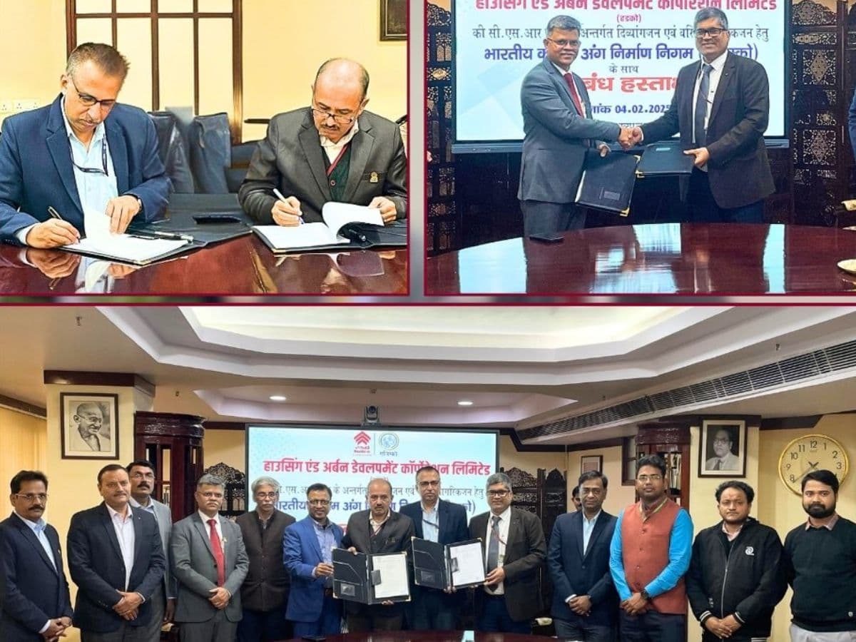 HUDCO Signs MoU with ALIMCO to Support Divyangjan & Senior Citizens