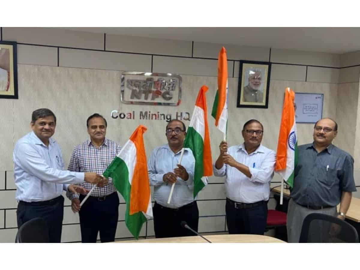 'Har Ghar Tiranga' initiative flagged off at NTPC Coal Mining Hq