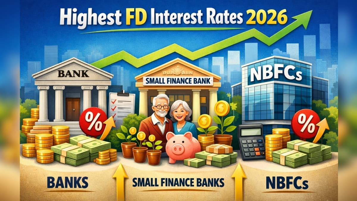 Highest FD Interest Rates 2026: Bank vs Small Finance Bank vs NBFC Comparison