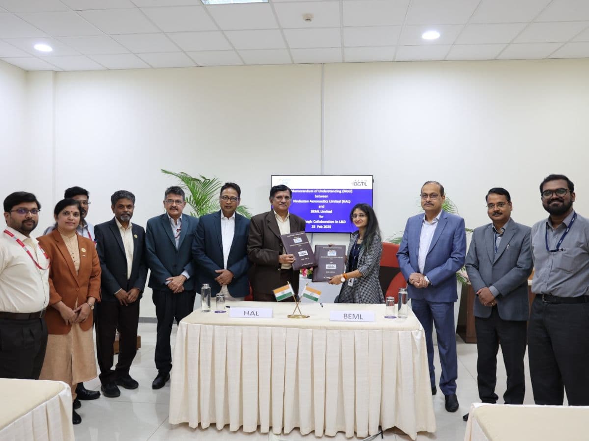 Hindustan Aeronautics Limited Signs MoU with BEML
