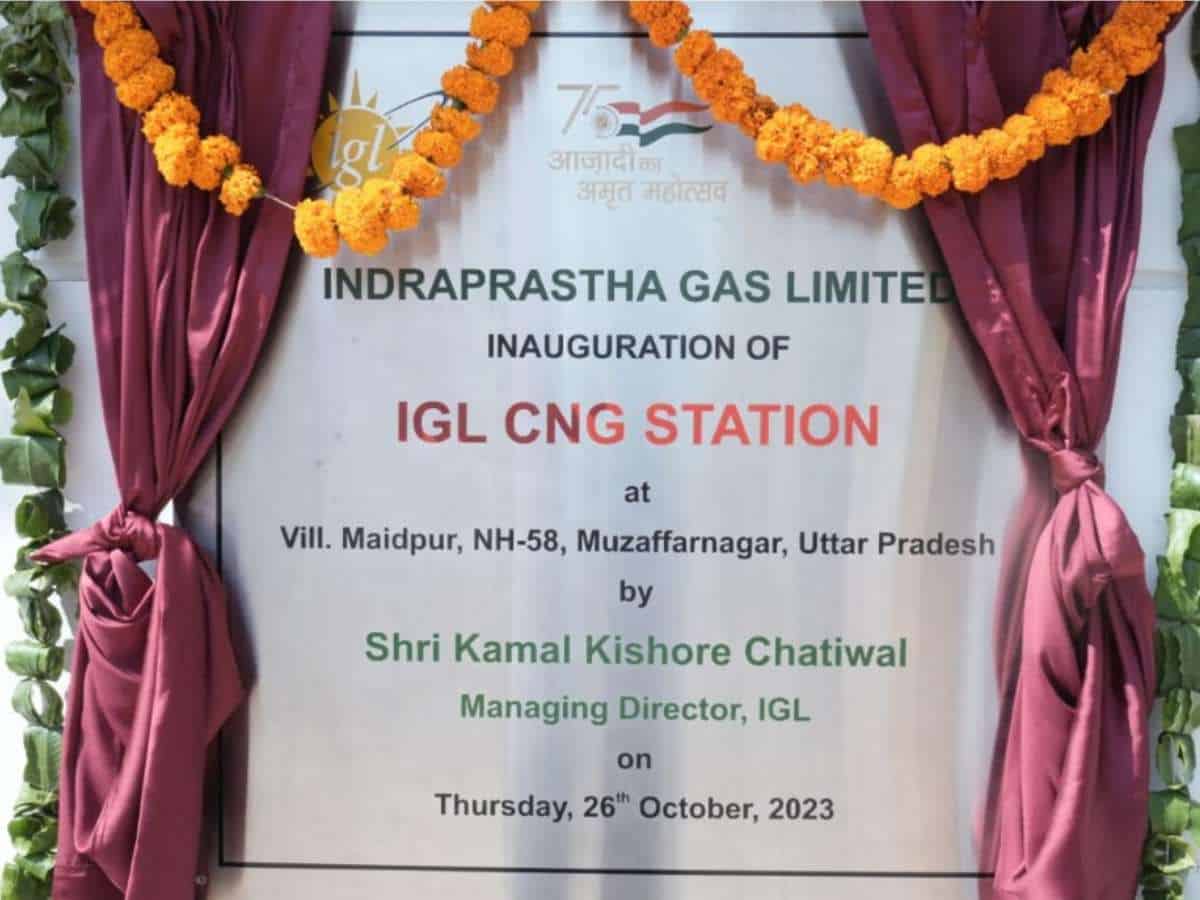 IGL, MD inaugurates CNG station in Muzaffarnagar