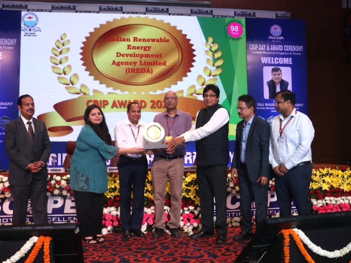 IREDA Wins Two CBIP Awards for ‘Outstanding Contribution for Development of RE Sector’