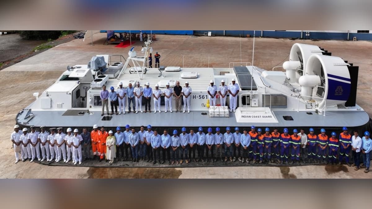 Indian Coast Guard Inducts First Indigenous Air Cushion Vehicle Built by Chowgule & Company