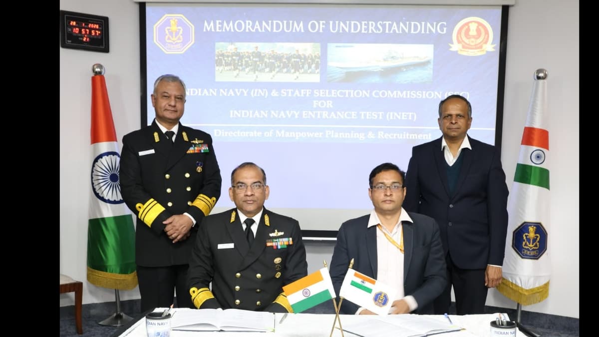 Indian Navy, SSC Sign MoU to Conduct INET for Agniveer Recruitment