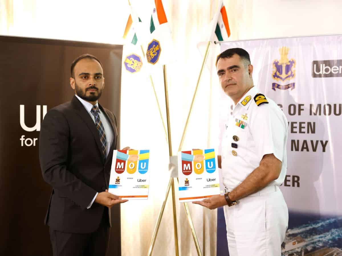 Indian Navy signs MoU with Uber for commute of Naval personnel