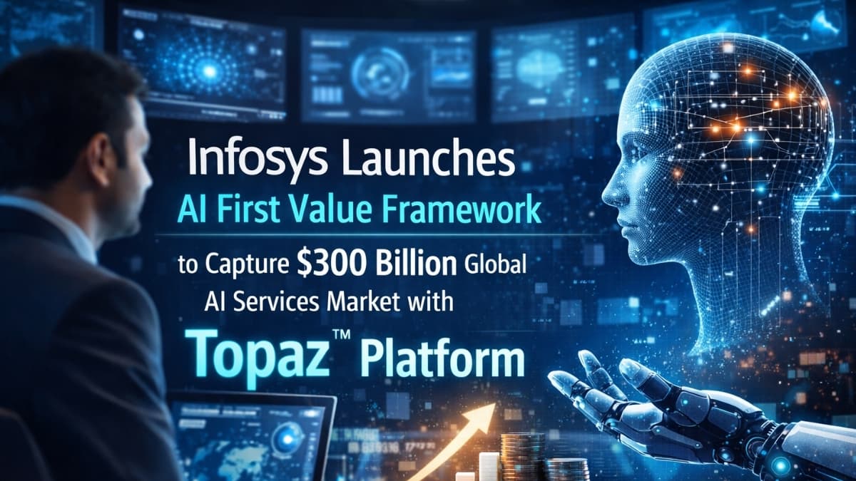 Infosys Launches AI First Value Framework to Capture $300 Billion Global AI Services Market with Topaz™ Platform