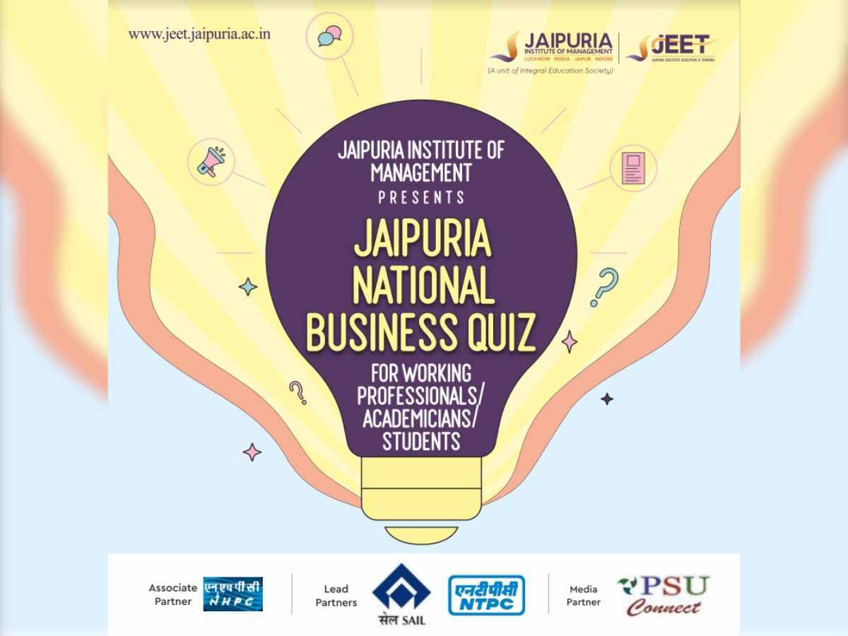 Jaipuria Institute announces National Business Quiz 2024: Check Eligibility, Rules and More