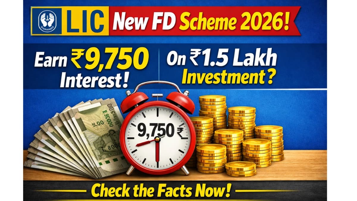 LIC New FD Scheme 2026: Earn ₹9,750 Interest on ₹1.5 Lakh Investment? Check the Facts