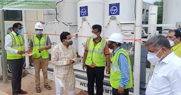 L&T set up and commissioned the production of 1000 liters of oxygen production plants