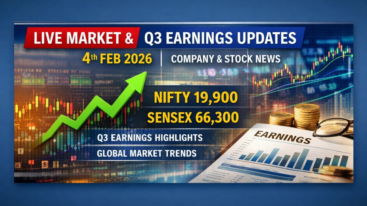 Live Market & Q3 Earnings Updates – 4th Feb 2026 | Company & Stock News