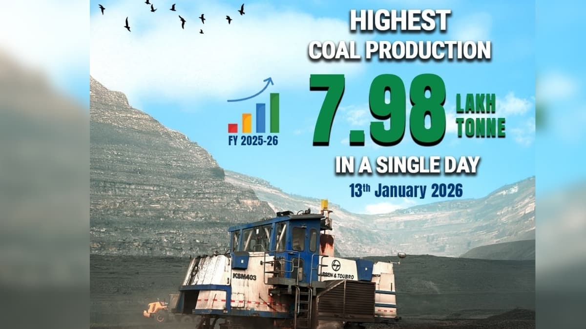 MCL Achieves Record Single Day Coal Production of 7.98 Lakh Tonnes
