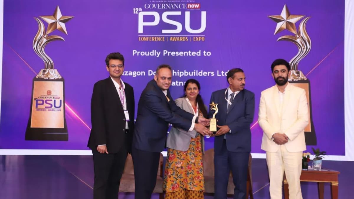 Mazagon Dock CFO Wins National Leadership Award; MDL Gets PSU Financial Excellence Honour