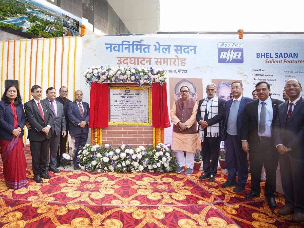 Minister Mahendra Nath Pandey inaugurates newly constructed BHEL Sadan