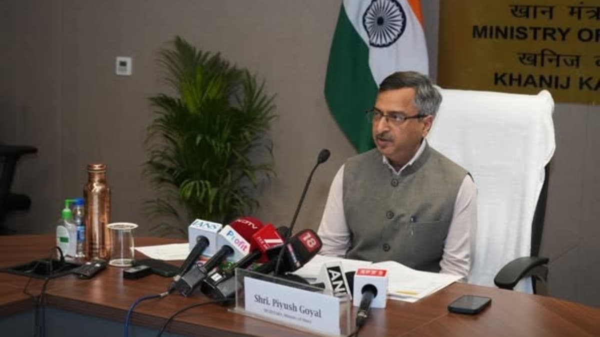Ministry of Mines Secretary Piyush Goyal Chairs Media Interaction in New Delhi