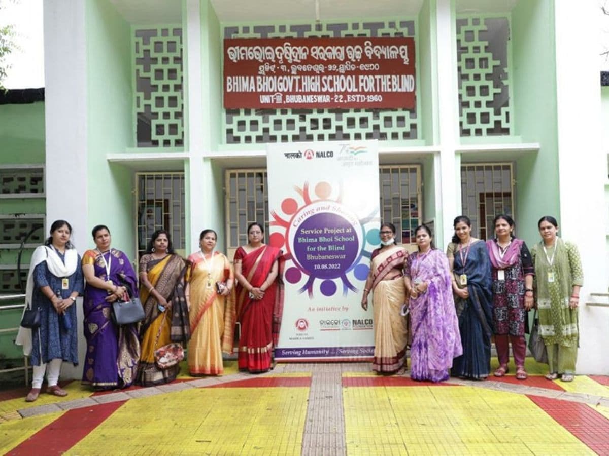 NALCO hand over utility items to Bhima Bhoi Govt High School under AKAM