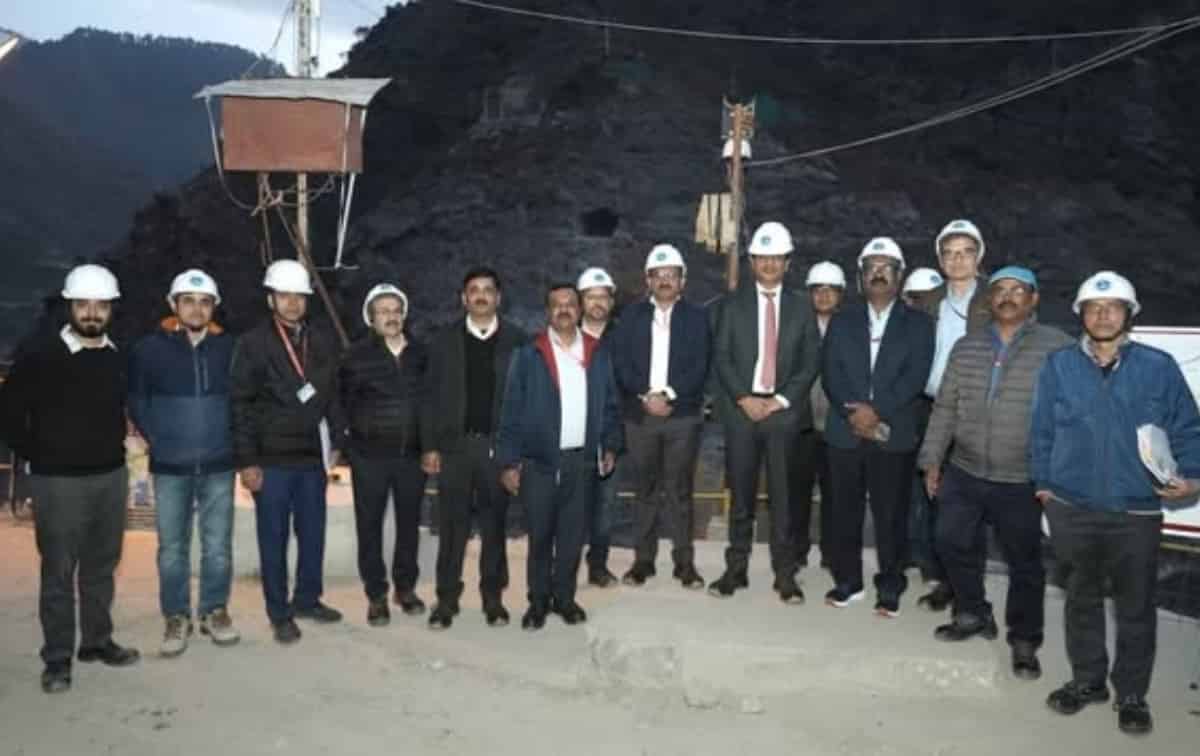 NHPC CMD Reviews Construction Progress of 850 MW Ratle Hydroelectric Project in Kishtwar