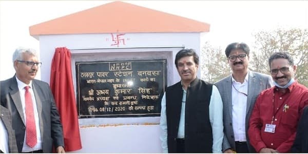 CMD NHPC lays the foundation stone of head regulator works of Indo-Nepal Link Canal