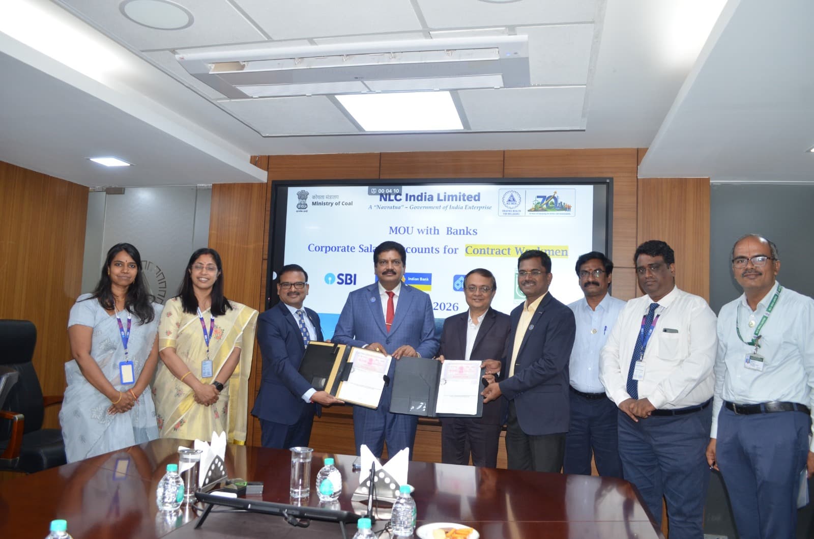 NLC India Limited Partners with Leading Banks to Extend Corporate Salary Package Accounts to Contract Workmen