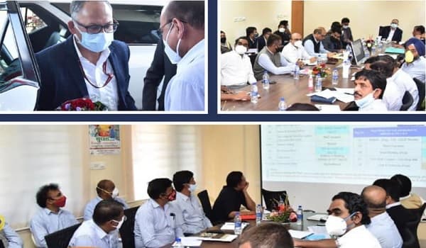NMDC, CMD reviewed the progress of 3 MTPA Integrated Steel Plant in Nagarnar