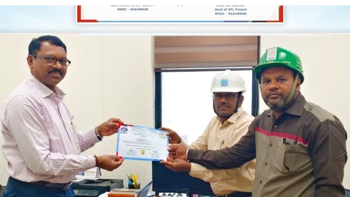 NMDC Honours MECON for 10.07 Million Safe Man-Hours at 2 MTPA Pellet Plant