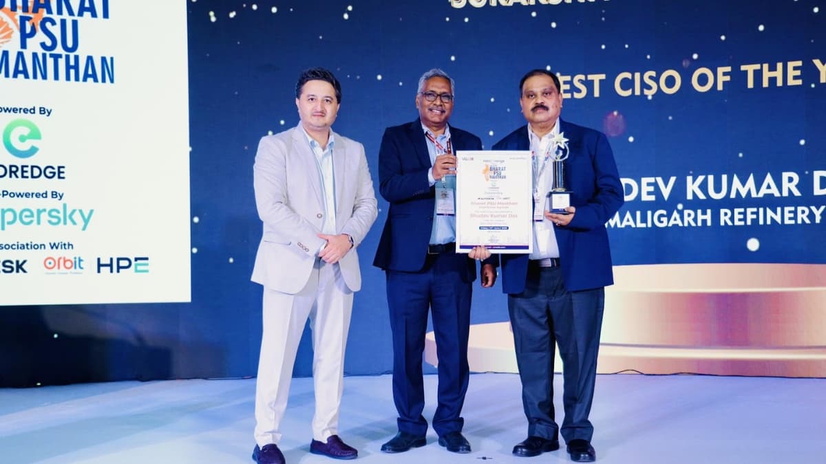 NRL's Bhudev Kumar Das Wins 'Best CISO of the Year' Award at Bharat PSU Manthan 2026