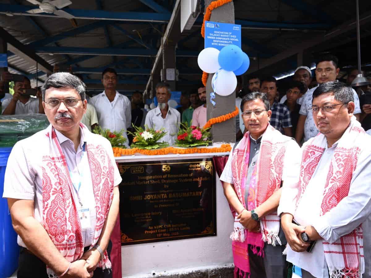 NTPC Bongaigaon Inaugurates Renovated Salakati Market Shed