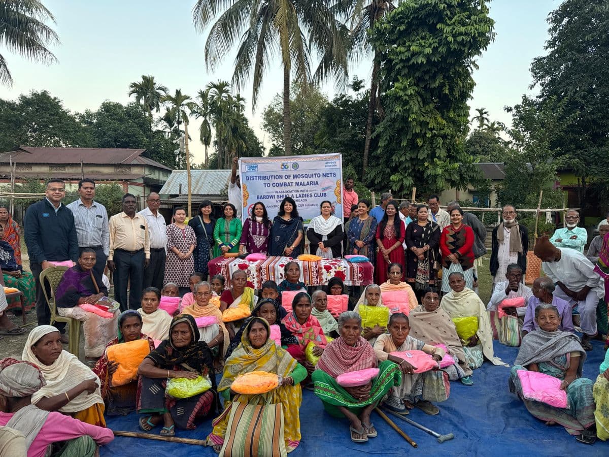 NTPC Bongaigaon distributes Mosquito Nets to needy in association with Bardwi Shikla Ladies Club
