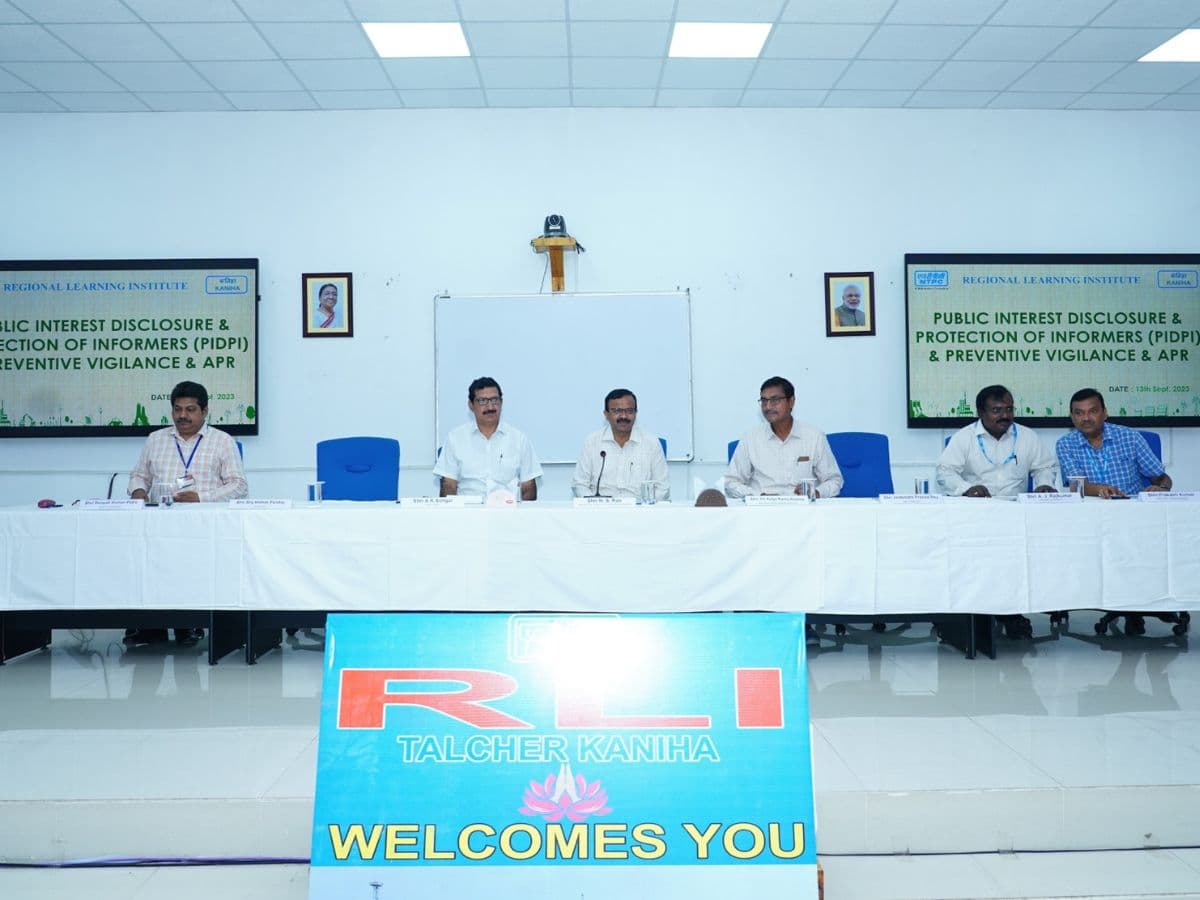 NTPC Kaniha organised Training Program on PIDPI & Preventive Vigilance
