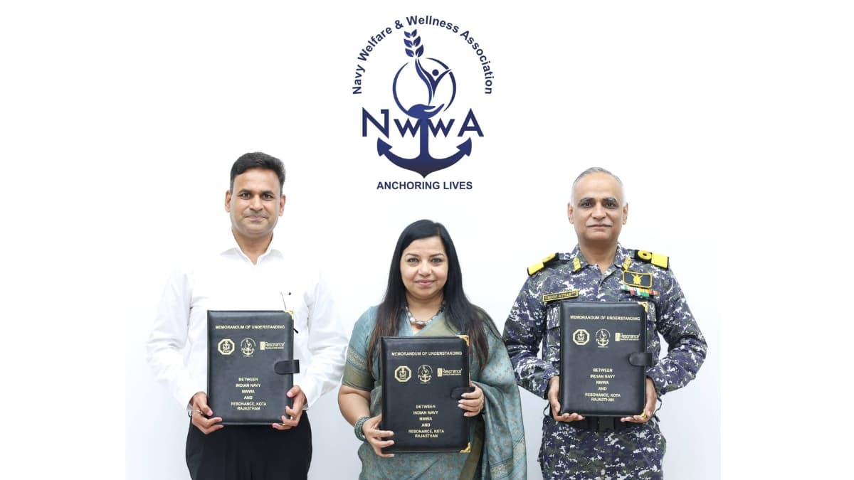 NWWA Signs MoU with Resonance Kota to Offer Up to 100% NEET/JEE Coaching Concessions for Naval Families